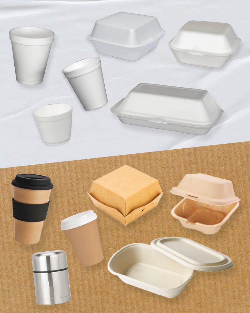 examples of banned polystyrene items